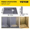 VEVOR Shower Curb Kit 38"x60" with Offset Drain ABS Waterproofing
