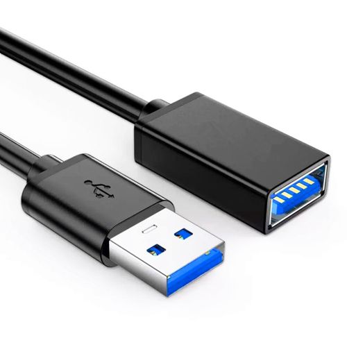 2 Pack of ALINNA Black USB 3.0 Extension Cable Type A Male to Female Extension Cord for Tablet USB Keyboard Mouse Flash Drive Hard Drive Printer 5FT/1.5M
