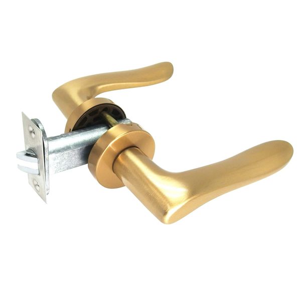 Kawaguchigiken AL-32-1M-SG Door Knob, Indoor Lock, AL Series, Boxed, Satin Gold