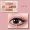 Jill Leen. HT02 Shining Mini Eyeshadow Palette, 12 Colors, Fine Glitter, High Color, High Adhesion, Compact