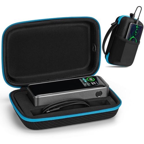 Case for Anker Prime Power Bank 27,650mAh 3-Port 250W, Portable Box with USB Charging Port and Front Pocket for Travel Work, Battery Charger Station Carrying Storage Holder for USB-C Cable(Case Only)