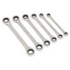 Sealey S0636 Metric Double End Ratchet Ring Spanner Set, 6 Pieces