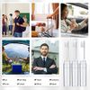 Rtteri 50 Pcs Travel Toothbrush Kit Bulk Folding Toothbrush with Toothbrush Cover Transparent Potable Travel Size Mini Toothbrush Small Foldable Manual Tooth Brushes for Adult Kid Camping School Home