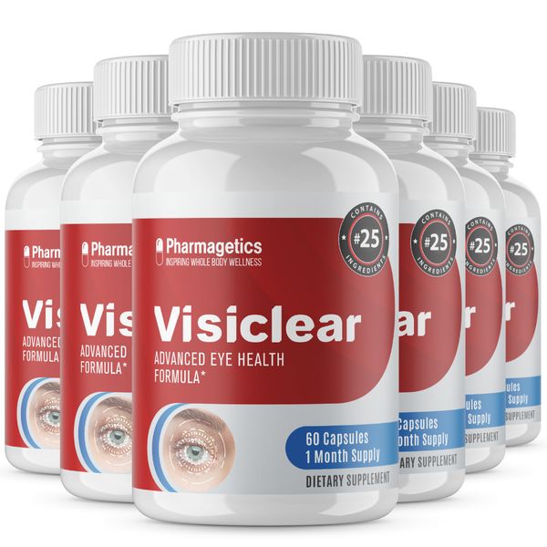 Visiclear Advanced Eye Supplement Vision Support - 6 bottles