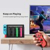 Charging Dock Compatible with Switch Joycons Controller, Switch Controller Charger Dock Station for 4pcs JoyCon Charger with Lamppost LED Indication