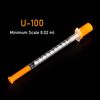 ZVF 20 Pack 1ml 0.3x8mm Plastic Multiple Uses Measuring Tools, Individually Wrapped, Transparent