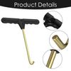 2 Pieces Trampoline Spring Tool,5.1x4.5 Inch Trampolines Accessories,Spring Pull T-Hook With Plastic Handle,For Installation Jumping Trampoline Spring.