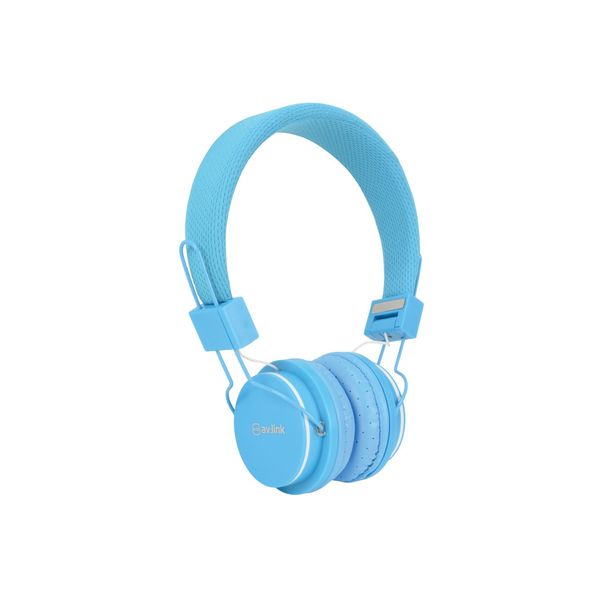 AV:Link | Children's Educational Headphones with in-line Microphone | Blue