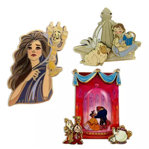 Beauty and the Beast 30th Anniversary Pin Set – Limited Edition of 3,300