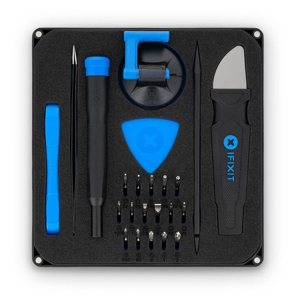 iFixit Essential Electronics Toolkit - Starter Kit, Bit Set and Opening Tools, Repair for Mobile Phone, Laptop, PC, DIY, IT Technicians, Jewelry, Watch, Glasses, Drones