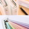 6 Ring Binder Cover Ring Binder File Folders A5 Document Holder File Organiser Protector with Tie Rope, 1 Pc