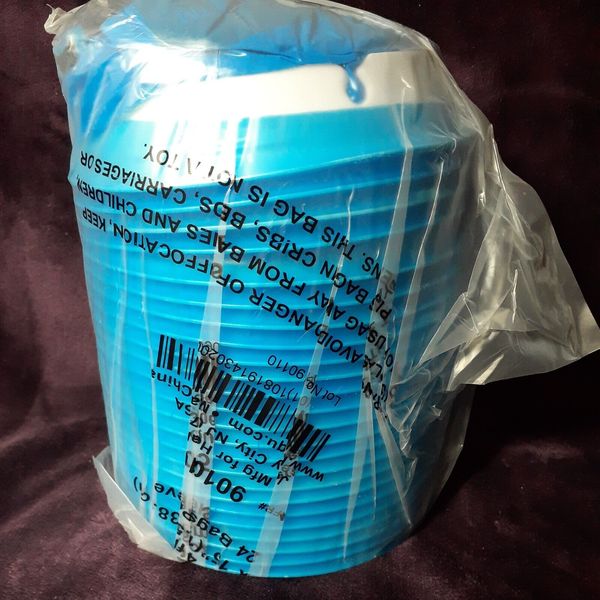 24 Pack Of Vomit Bags Healqu Blue Emesis