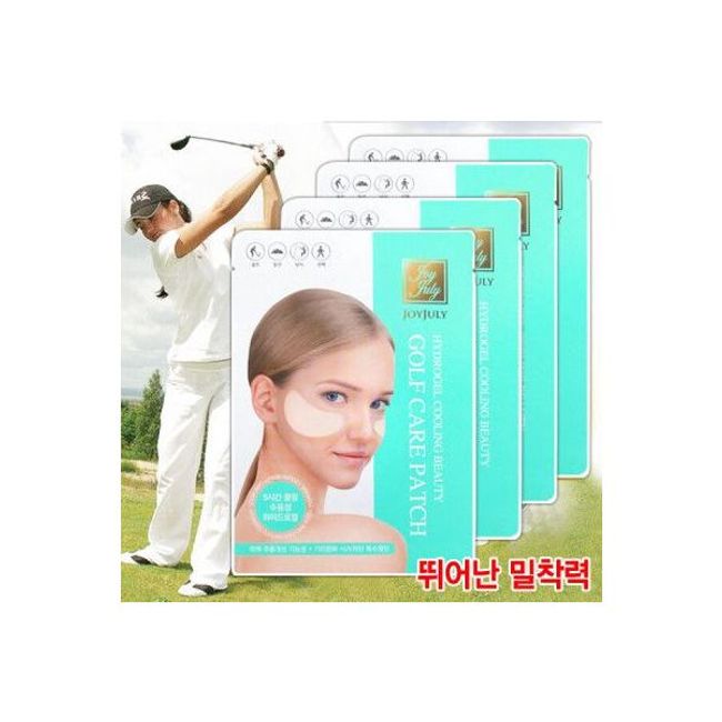 [Guaranteed Authenticity] Joy Julie Golf Mask Pack Mint 2 Patches X 4 Sheets/Golf Patch/Sports/Outdoor/UV Protection/Cooling - Recommended