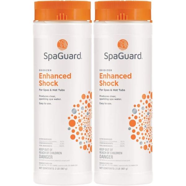 SpaGuard Enhanced Shock Spas & Hot Tubs Oxidizer 2 lb - 2 Pack