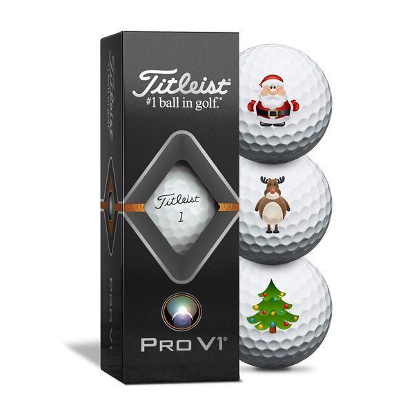 Titleist Pro V1 Christmas Golf Balls - 3 Pack