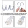 RIIEYOCA Short Cat5e Ethernet Patch Cable 30 CM,Flat RJ45 Computer LAN Network Cord for Router, Modem,Switch, Server(8 Pack, Grey)
