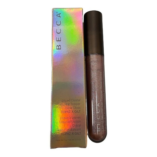 BECCA Liquid Crystal Glow Gloss .17oz Full Size •Topaz X Gilt• NIB- Limited Edt.