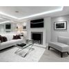 Recessed Fire Rated Ceiling Downlight Brushed Chrome GU10 Holder Twist and Lock Bezel