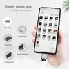 USB C Micro SD Card Reader for Android Phone, Camera, Laptop with Keychain, Mini Metal Type-C Card Reader (Shiny Silver)