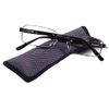 Foster Grant"Tommy" Black Metal Readers with Soft Case +1.50