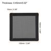 3PCS PC Dust Filter 100x100mm Magnetic Frame PVC Computer Cooler Mesh Black