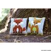 Vervaco Brown/Green Fox Cross Stitch Cushion, Multi-Colour