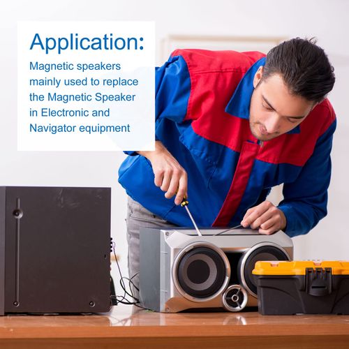 DMiotech 4 Pack 3W 4 Ohm 50mm Diameter DIY Magnetic Speaker Round Type Internal Replacement Loudspeaker for DIY Speaker