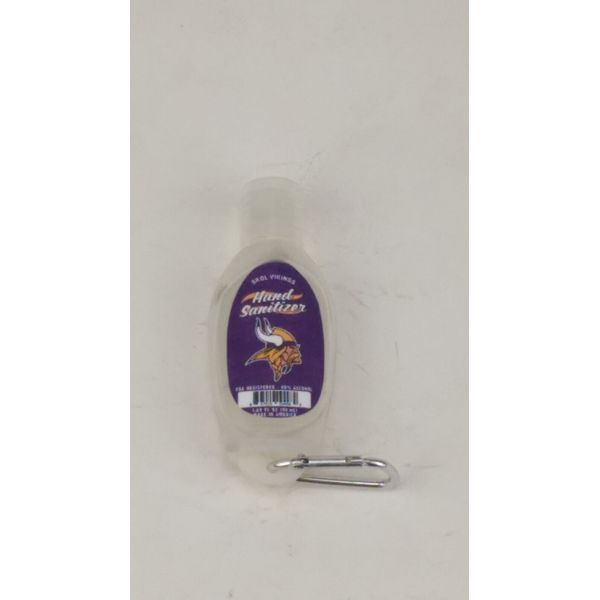 Official NFL Licensed Carabiner Clip Travel Hand Sanitizer Minnesota Vikings