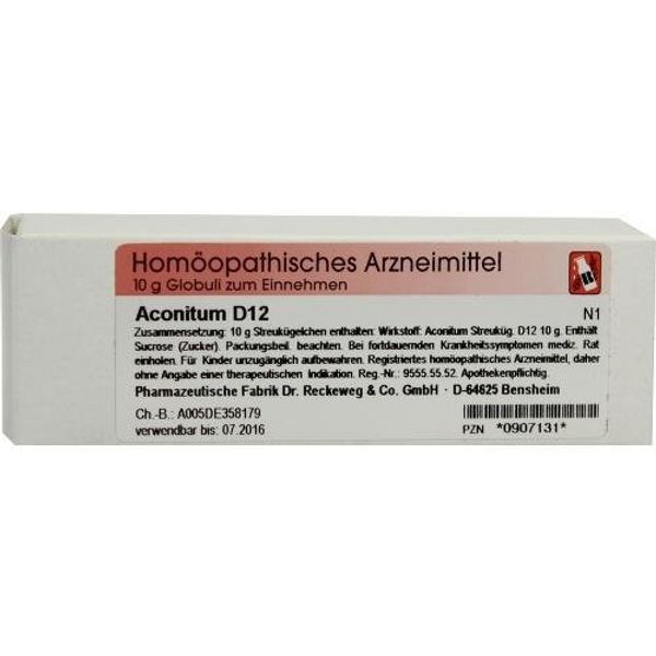 Aconitum D12 10g Globules PZN: 907131
