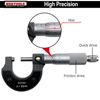 NORTOOLS Vernier Caliper+Metal Ruler, 4 PCS Multi Tool Micrometer/Right Angle Square Ruler for Precision Measuring Outside/Inside/Depth/Step/Angle