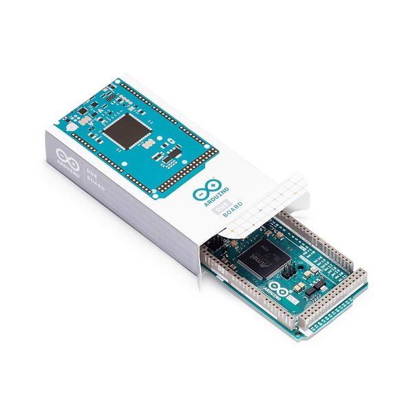 Arduino Due with Headers [A000062] – 32-bit ARM Cortex-M3, 84MHz, 54 Digital I/O Pins, 12 Analog Inputs, 512KB Flash, USB Host, Pre-Soldered Headers, Compatible with Arduino IDE for Advanced Projects