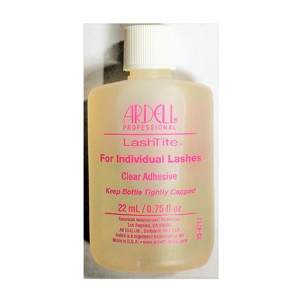 Ardell Lashtite Eyelash Adhesive Glue-Clear Individual Eyelash Adhesive Specially Formulated For Use With Duralash - Size 0.75 fl oz / 22ml