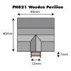 Wooden Pavilion N Gauge Card Kit