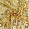 72"x72" GOLD Tulle Square TABLE OVERLAY Sequins Geometric Pattern Party Events