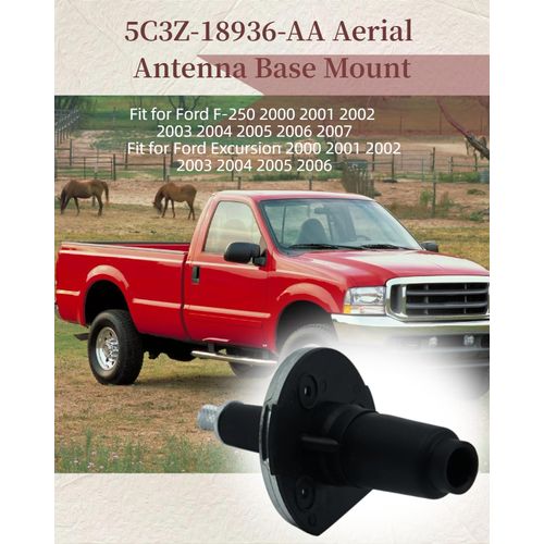 5C3Z-18936-AA Aerial Antenna Base Mount Fit for Ford F-250 F250 2000-2007 Fit for Ford Excursion 2000-2006 Replace 5C3Z18936AA