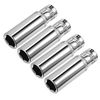 sourcing map 4 Pcs 1/4 Inch Drive 10mm 6-Point Deep Socket, Metric, Cr-V