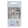MARBLE RIBBON Nail Tip, Long Square Type