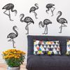 Flamingo Skeleton Wall Decal Kit - Tropical Halloween Decal by Chromantics