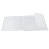 HERMA Elastic Folder Translucent in White A3, Sturdy Plastic, with 3 Inner Flaps, 1 Span Folder