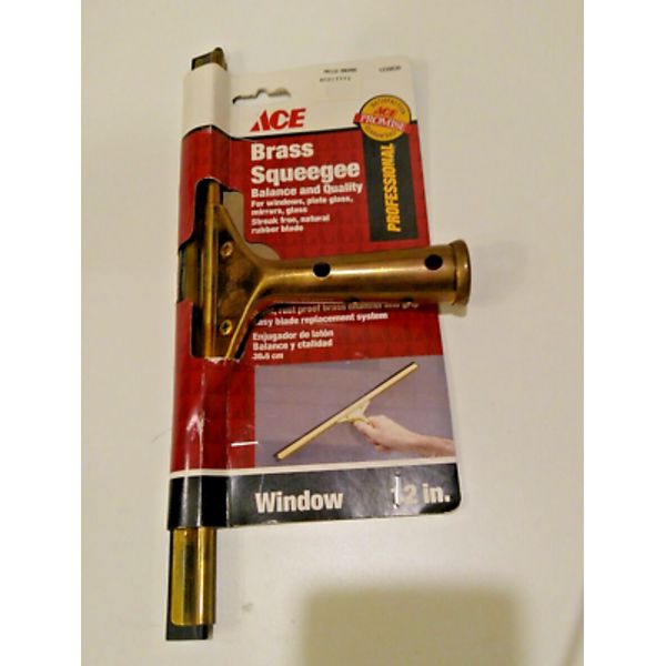 ACE 12" BRASS WINDOW SQUEEGEE 1239839