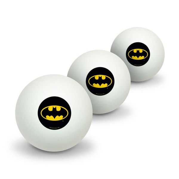 GRAPHICS & MORE Batman Classic Bat Shield Logo Novelty Table Tennis Ping Pong Ball 3 Pack