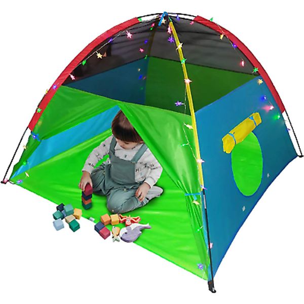 Rainbow Kids Play Tent | Includes Star Lights & Carrying Case |, Children Dome P