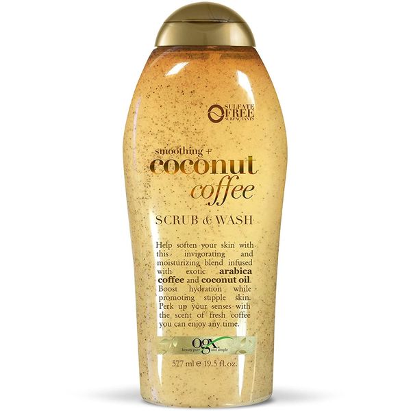 Coffee Scrub and Wash, Coconut 19.5 Fl Oz