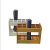 Yoga Mat Organizer Rack Yoga Center Storage Shelf Cabinet Rack, B. 10 Slots Solid Wood 85x36 Grid 15x15