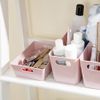 Plastic Storage Cool Basket/Box - Rectangular 3.01 Plastic Storage Box with Handles - Wham Studio Kitchen Home Office Storage Basket Boxes (Blush Pink - Single Pack)