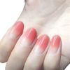 24pcs/set Press On Nails False Nail Tips with Glue Design French Oval Fake Nails for Women Full Cover Artificial Finger Nail Art Tips