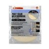 1"  X 17' White Self-Adhesive Poly Foam Weatherstrip - 1/4" Thick