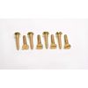 Brass Kick Plates Bright Polished (Single with Genuine Brass Screws)