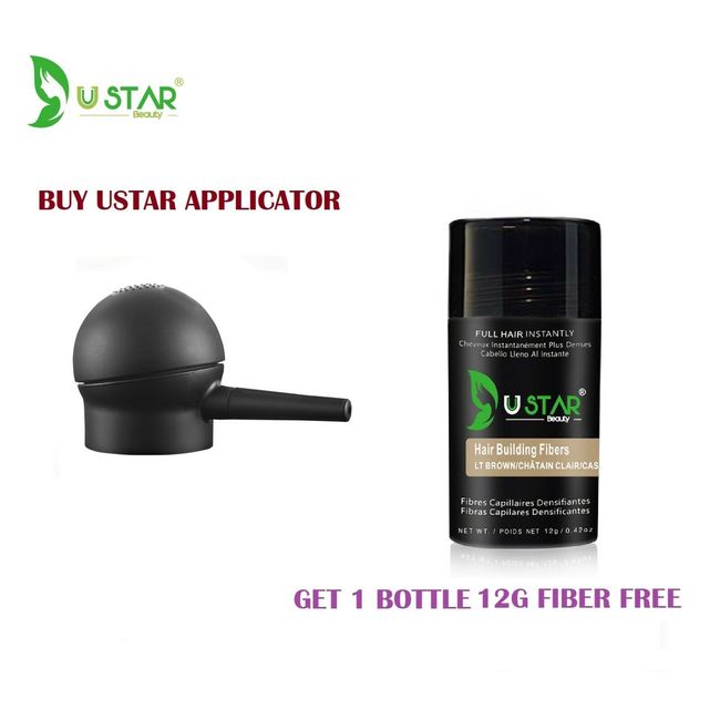 Hair Fiber Spray Applicator with free one bottle Hair fiber Auburn 12g