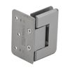 Brushed Nickel Pinnacle Adjustable Wall Mount Offset Back Plate Hinge